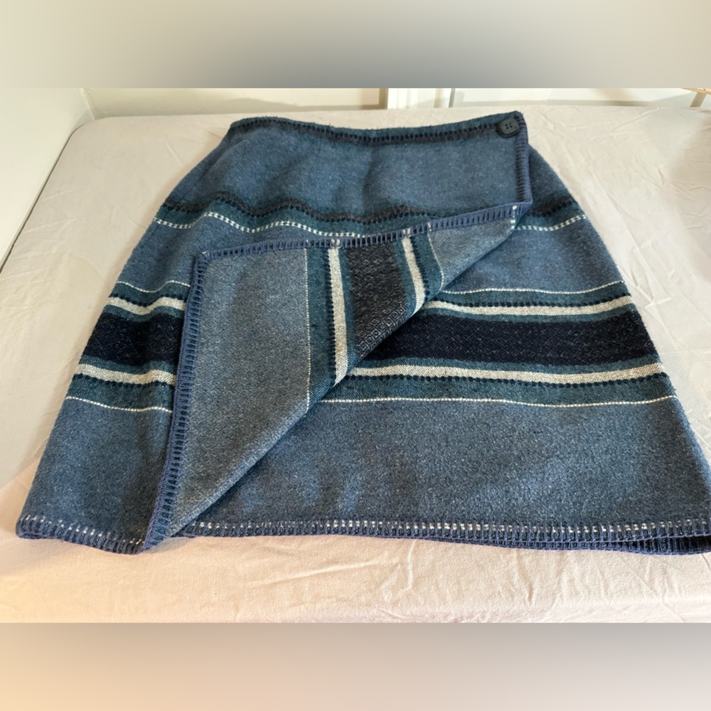 Express Blue Striped Mini Skirt - Picture 2 of 5